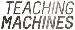 Teaching Machines logo in brushed steel