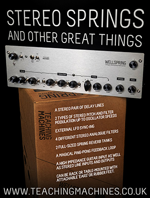 Stereo Springs and Other Great Things. An advert we ran in Tape Op magazine.